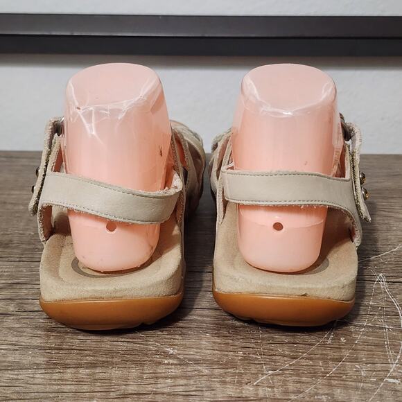 Abeo Laguna Womens Leather Sandals Size 9 Beige - Picture 4 of 9